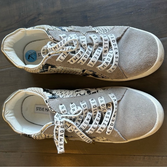 Steve Madden Snakeskin Sneakers - Picture 3 of 5